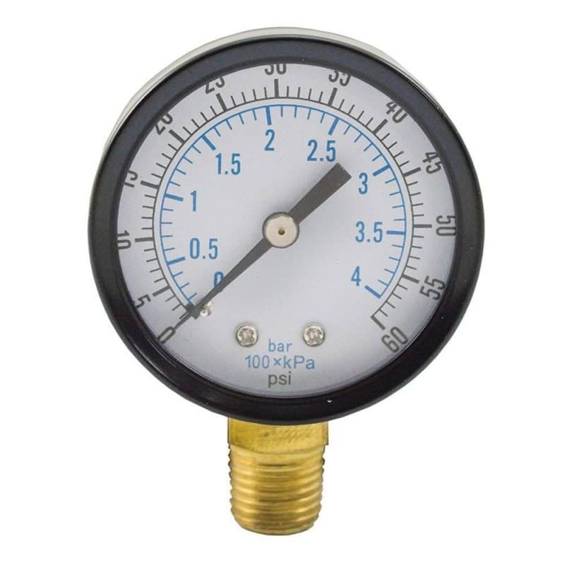 Hot Water & Refrigerant Line Thermometer Straight Brass 1/2" Connection 40/280F 