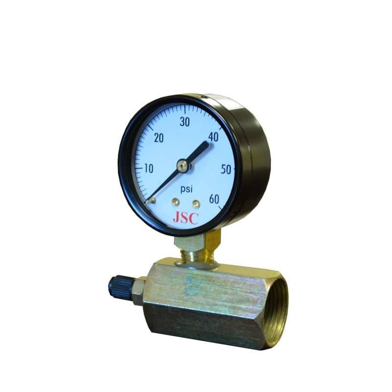 60 PSI Gas Testing Gauge Assembly