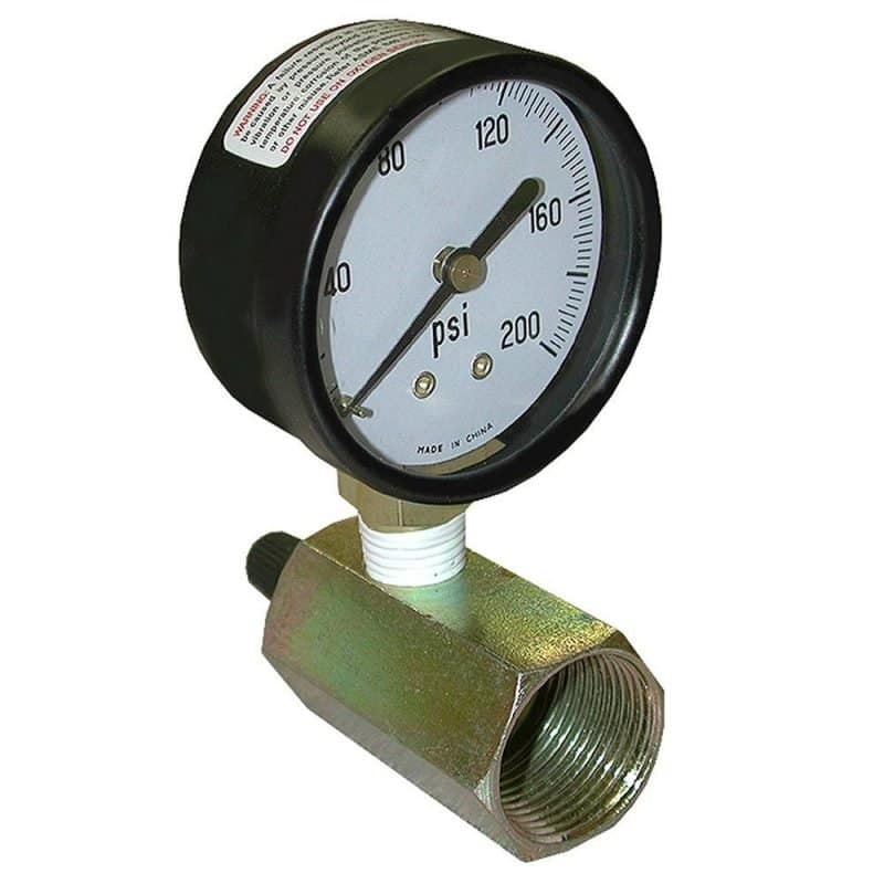 200 PSI Sillcock/Water or Gas Test Gauge Assembly