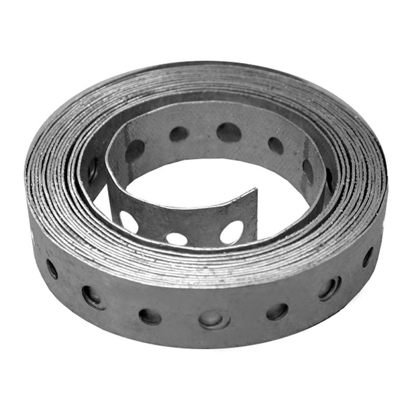 3/4" x 10' Perforated Hanger Iron, 20 Gauge (Heavy), Galvanized, Carton of 50