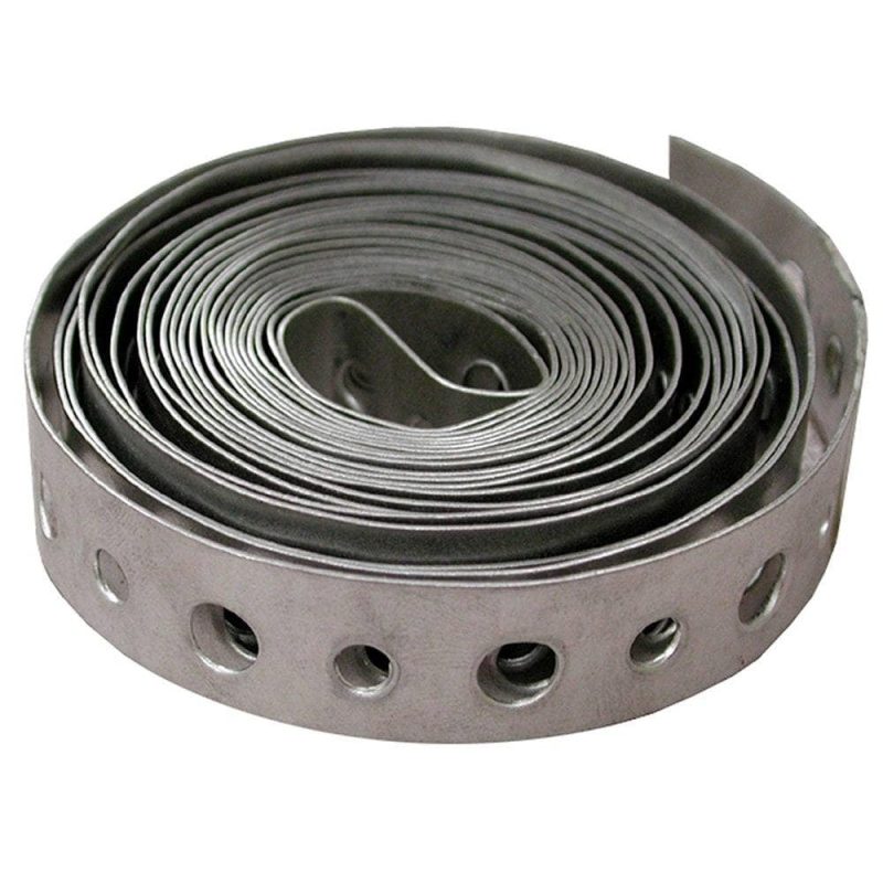 3/4" x 50' Perforated Hanger Iron, 28 Gauge (Light), Galvanized, Carton of 10