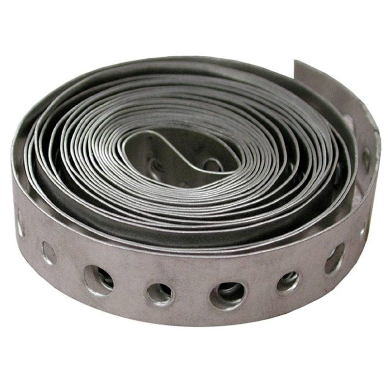 3/4" x 100' Perforated Hanger Iron, 24 Gauge (Medium), Galvanized, Carton of 10