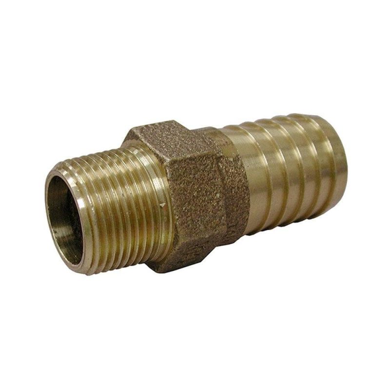 3/4" Brass Male Insert Adapter, Lead Free