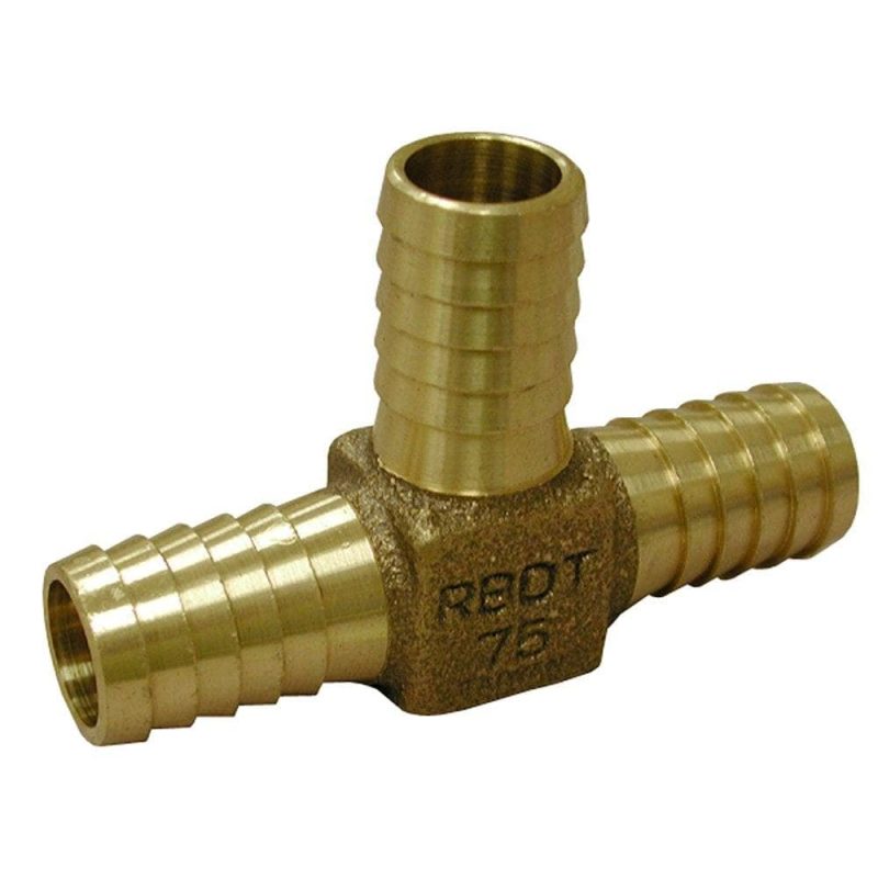 3/4" Brass Insert Tee, Lead Free