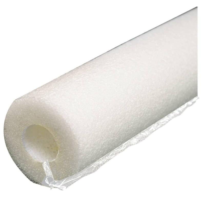 1-5/8" ID (1-1/2" CTS 1-1/4" IPS) White Self-Sealing Pipe Insulation, 1/2" Wall Thickness, 120 ft. per Carton