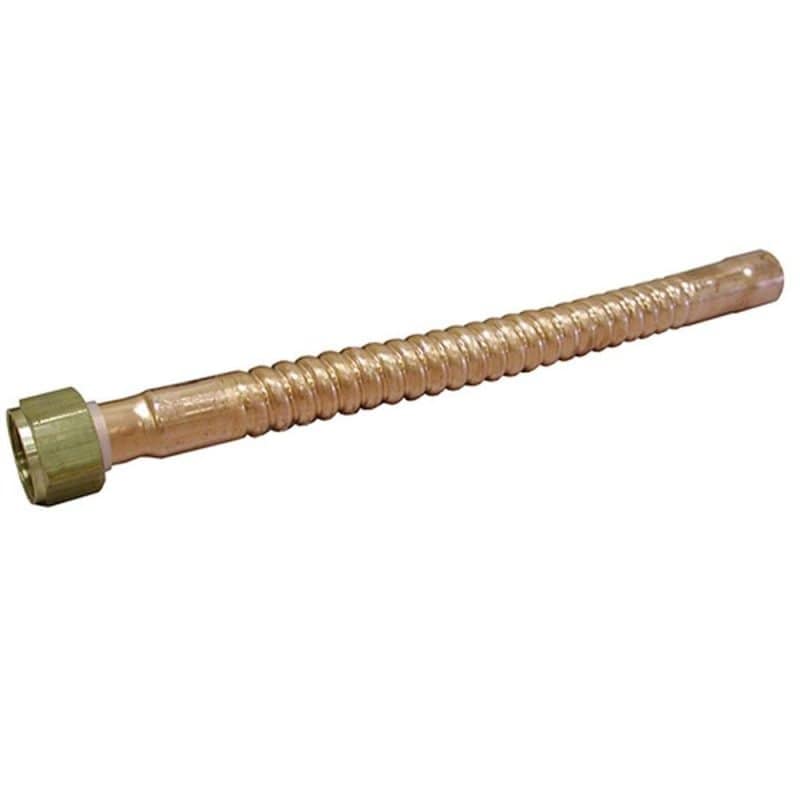 3/4" x 3/4" x 12" Copper Corrugated Water Heater Connector