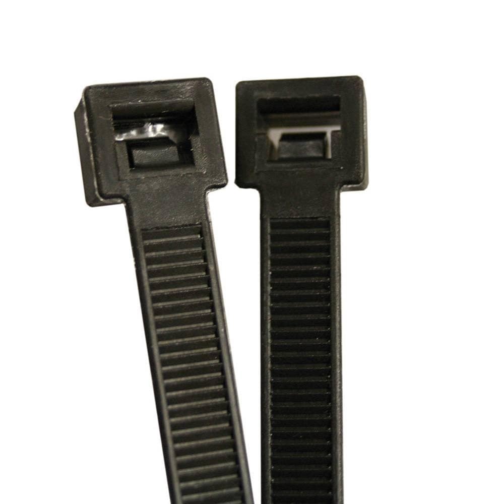 15" Cable Ties, Black, Bag of 100