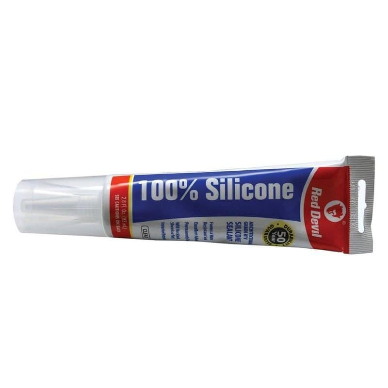 2.8 oz. 100% Clear Silicone Tub and Tile Sealant, Carton of 12