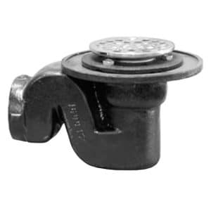 2" IPS Combination Drain Trap with 4" Stainless Steel Strainer
