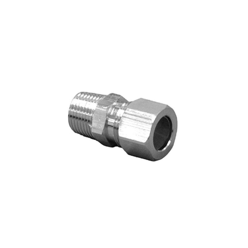 1/2" x 1/2" Chrome Plated Compression x Male Connector