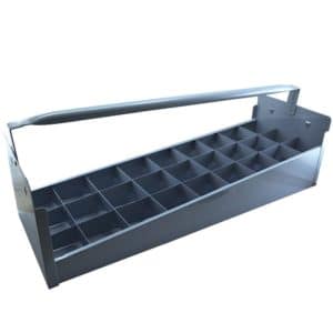 Steel Nipple Caddy Tray, 2" Size, 27 pc Capacity (23-7/8" x 8-1/2" x 6-1/2")