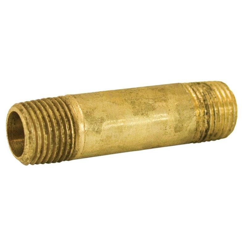 1/4" x 2" Yellow Brass Long Nipple