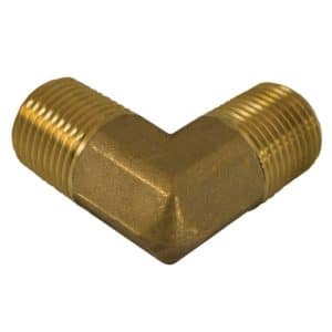 1/2" 90 Yellow Brass Male Elbow