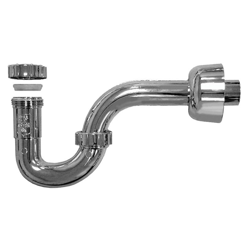 1-1/4" Chrome Plated PVC P-Trap