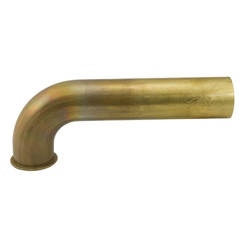 1-1/2" x 7" Rough Brass Direct Connection Waste Arm 17 Gauge