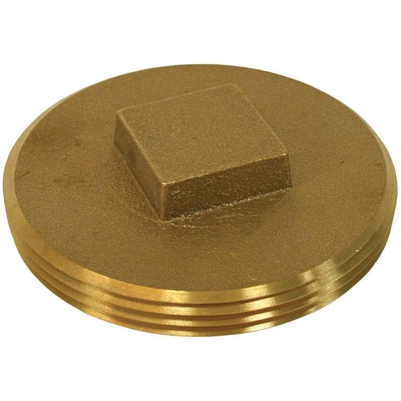 3-1/2" Raised Head Southern Code Brass Plug 3-7/8" OD