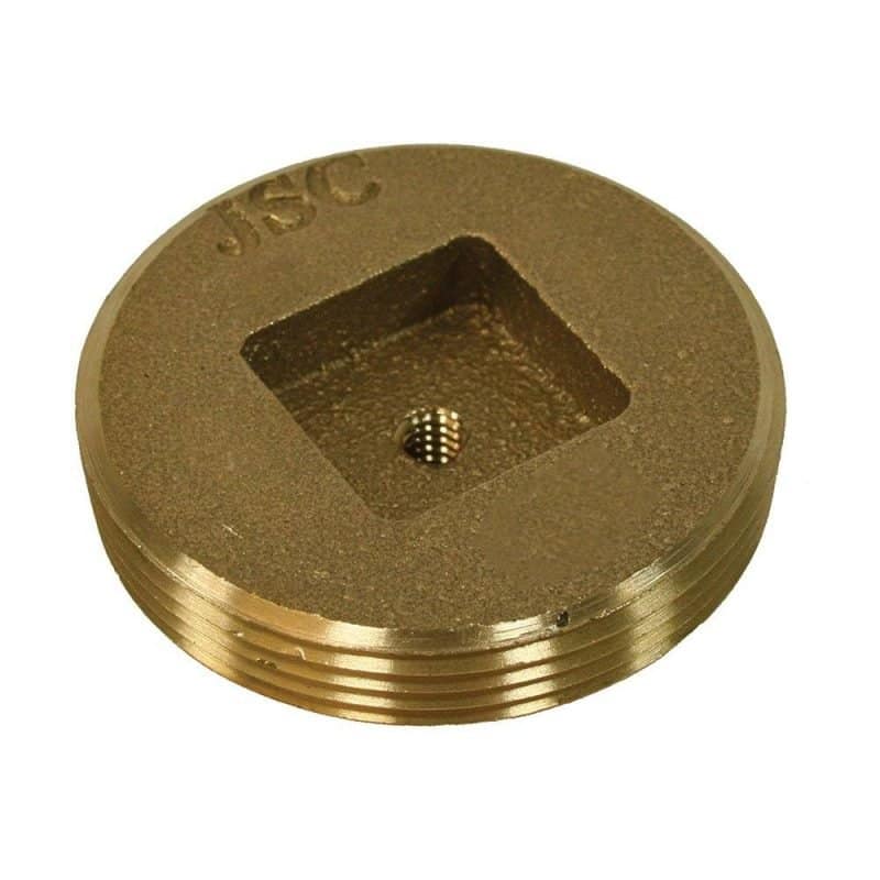 3" Brass Plug For Extension Cover 3-3/8" OD