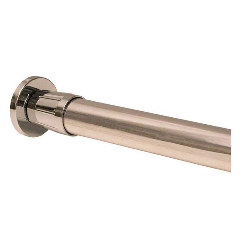 Shower Rod with Die Cast Jiffy Flanges, Bulk Carton of 50
