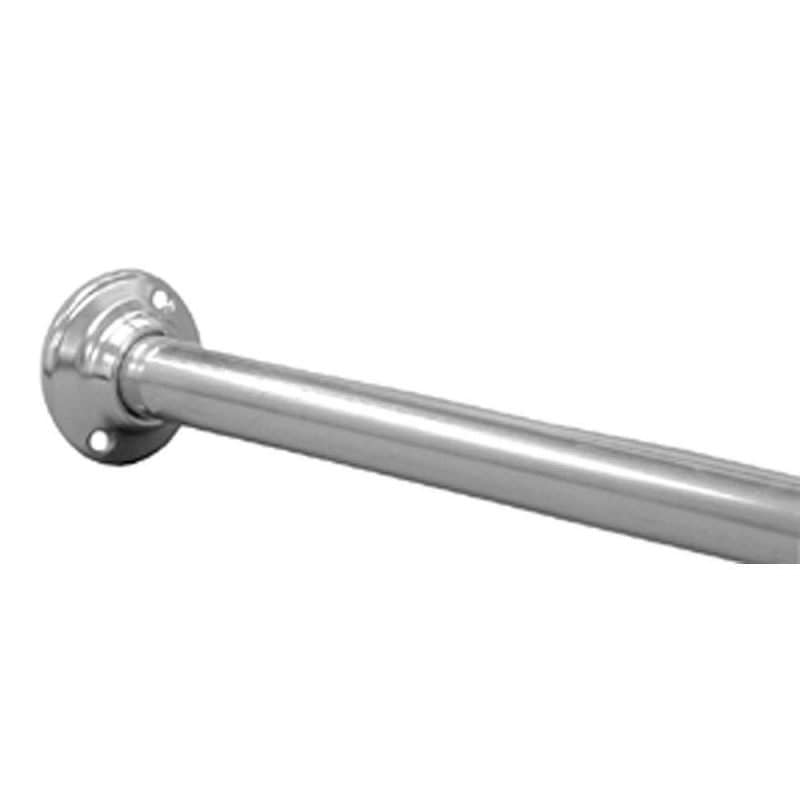 Shower Rod with Chrome Flanges and Screws, Carton of 10