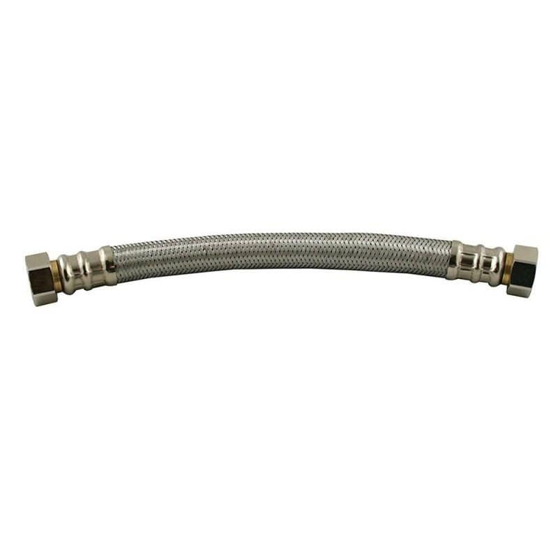 3/4" x 18" Braided Stainless Steel Water Heater Connector