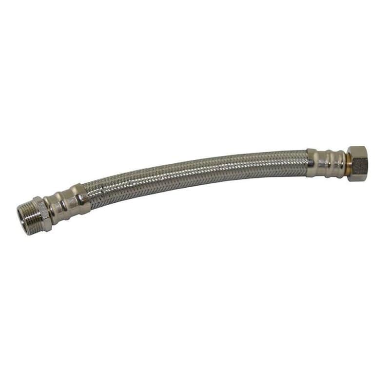 3/4" x 3/4" x 18" Braided Stainless Steel Water Heater Connector