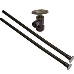 Oil Rubbed Bronze 3/8" x 20" Lavatory Supply and 3/8" x 5/8" Angle Stop Kit