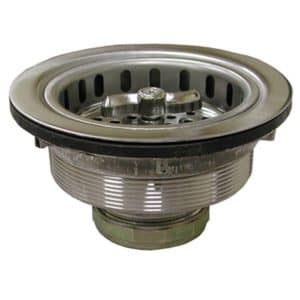 Stainless Steel Twist and Lock Basket Strainer with Screw-In Basket