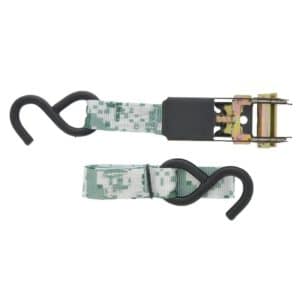 1" x 9' Camouflage Strap with Hooks