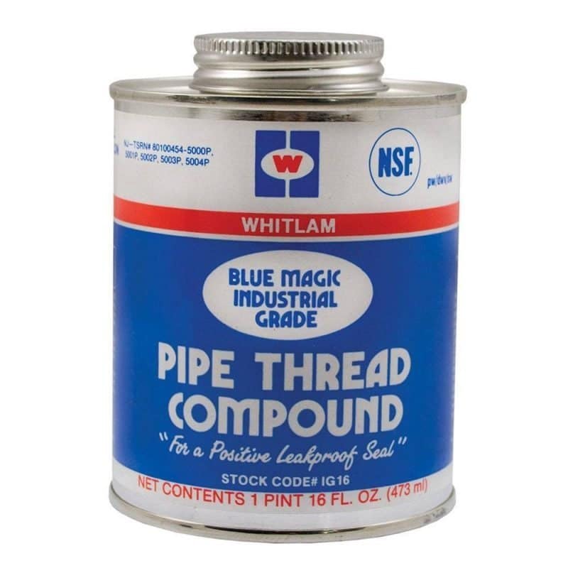 1/2 Pint, Whitlam "Blue Magic" Pipe Joint Compound, Carton of 24