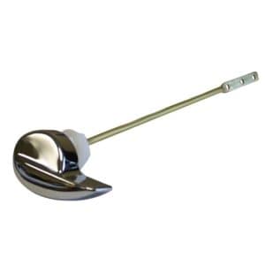 Chrome Plated Tank Trip Lever for Western Pottery 10" Brass Arm with Plastic Spud and Nut