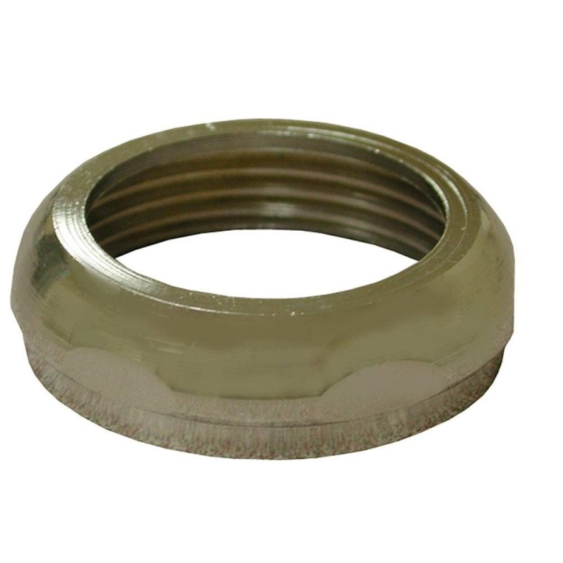 1-1/4" x 1-1/4" Chrome Plated Brass Slip Joint Nut and Washer, 25 pcs.
