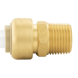 1/2" x 1/2" MPT (Bagged) PlumBite Push On Adapter, Lead Free
