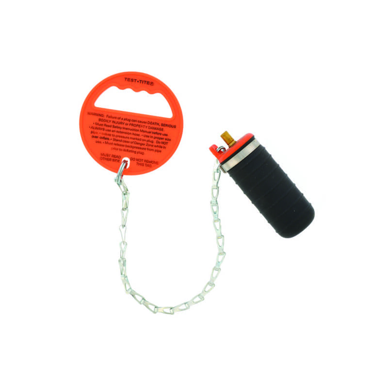1-1/2" Pressure Relief Pneumatic Test Plug with Chain