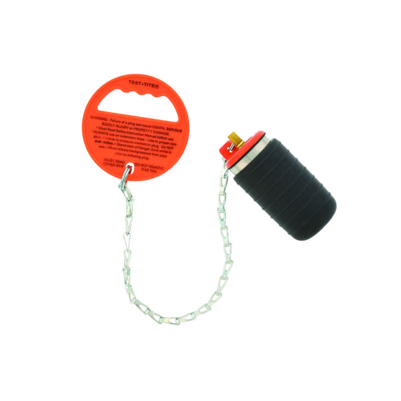 2" Pressure Relief Pneumatic Test Plug with Chain