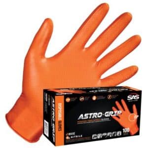 SAS 66573 Astro-Grip Powder-Free Large Nitrile Gloves (100 Per Box!)