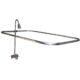 Wal-rich 0614004 ADD-A-SHOWER For Leg Tub with Bathcock, ring and 24" x 42" Rod