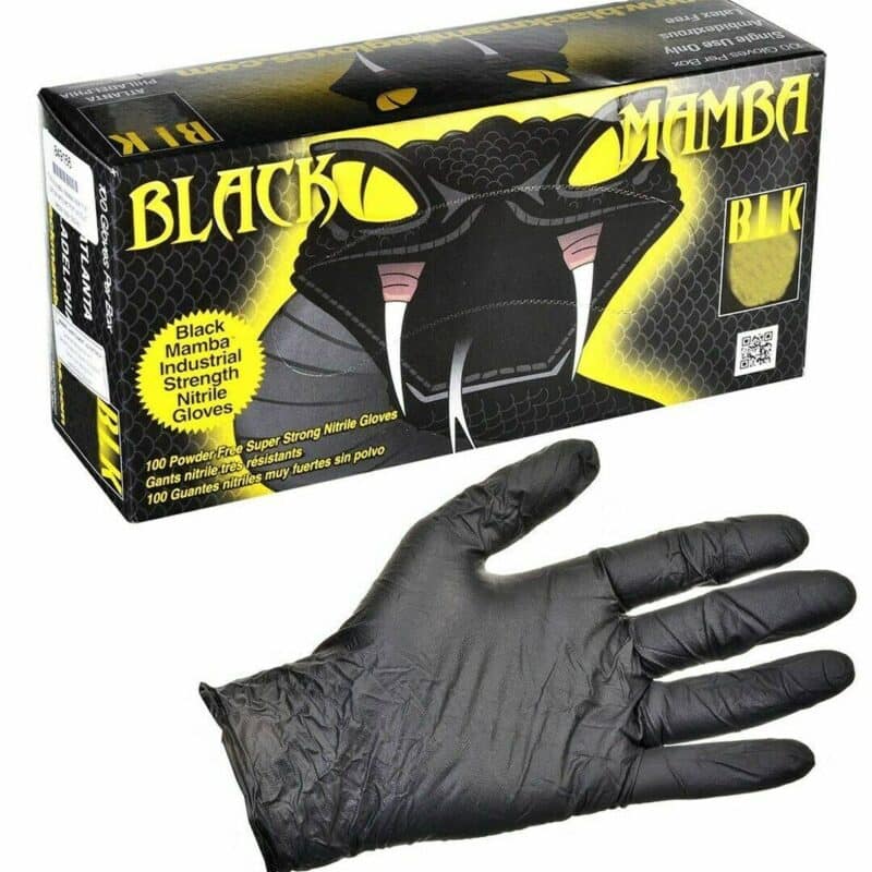 BLK-140-XXL Black Mamba Nitrile Gloves, 2XL (Box of 100)