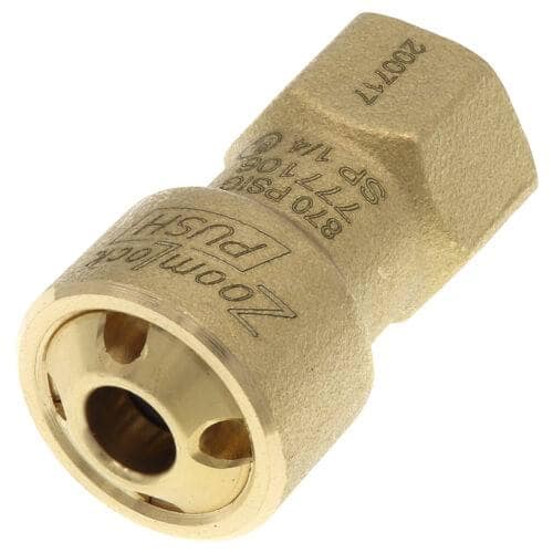777106 1/4" ZoomLock PUSH R410A Optimized SAE Flare Adapter (PZKP-F4-HNBR)