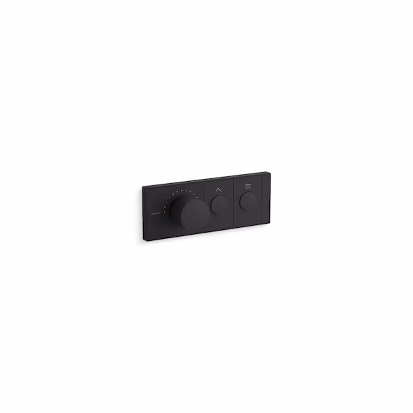 Kohler Valve Anthem Thermostatic control panel 2-outlet Matte Black