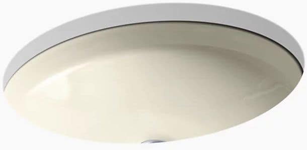 K2874-FD Kohler Lav Sink Canvas 19-7/16" x 16-1/16" Exterior Cast Iron Cane Sugar