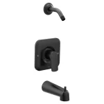 T2813NHBL Rizon Matte Black Posi-Temp Tub/Shower, no Shower Head, 2.5 gpm