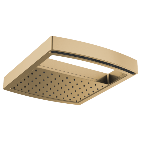 81406-GL-2.5 Essential 1.75 GPM H2Okinetic Square Multifunction Showerhead LUXE GOLD